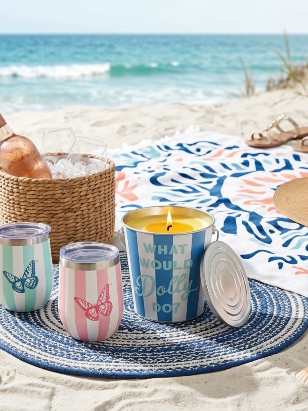 Dolly Parton Wine Tumblers &'What Would Dolly Do?' Citronella Candle